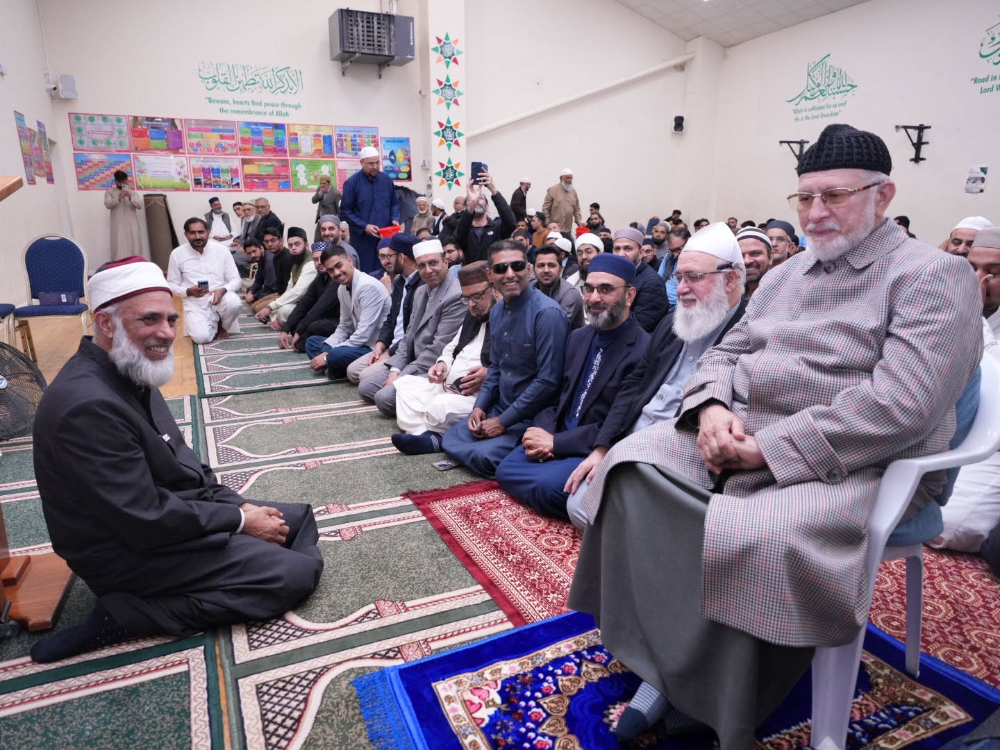 Shaykh-ul-Islam attends Jumu'ah at Bobbers Mill Community Centre, Nottingham, image 13